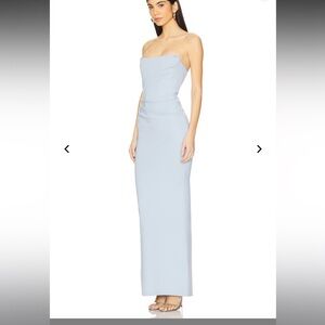 Michael Costello REVOVLE Briggs Gown Baby Blue XS